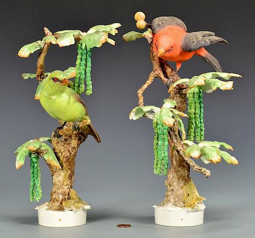 PAIR DOROTHY DOUGHTY SCARLET