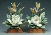 Pair Doughty bird figurines: m