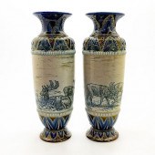 PAIR DOULTON LAMBETH HANNAH BA