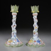 PAIR DUTCH DELFT POLYCHROME CA