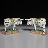 PAIR DUTCH DELFT POLYCHROME MO