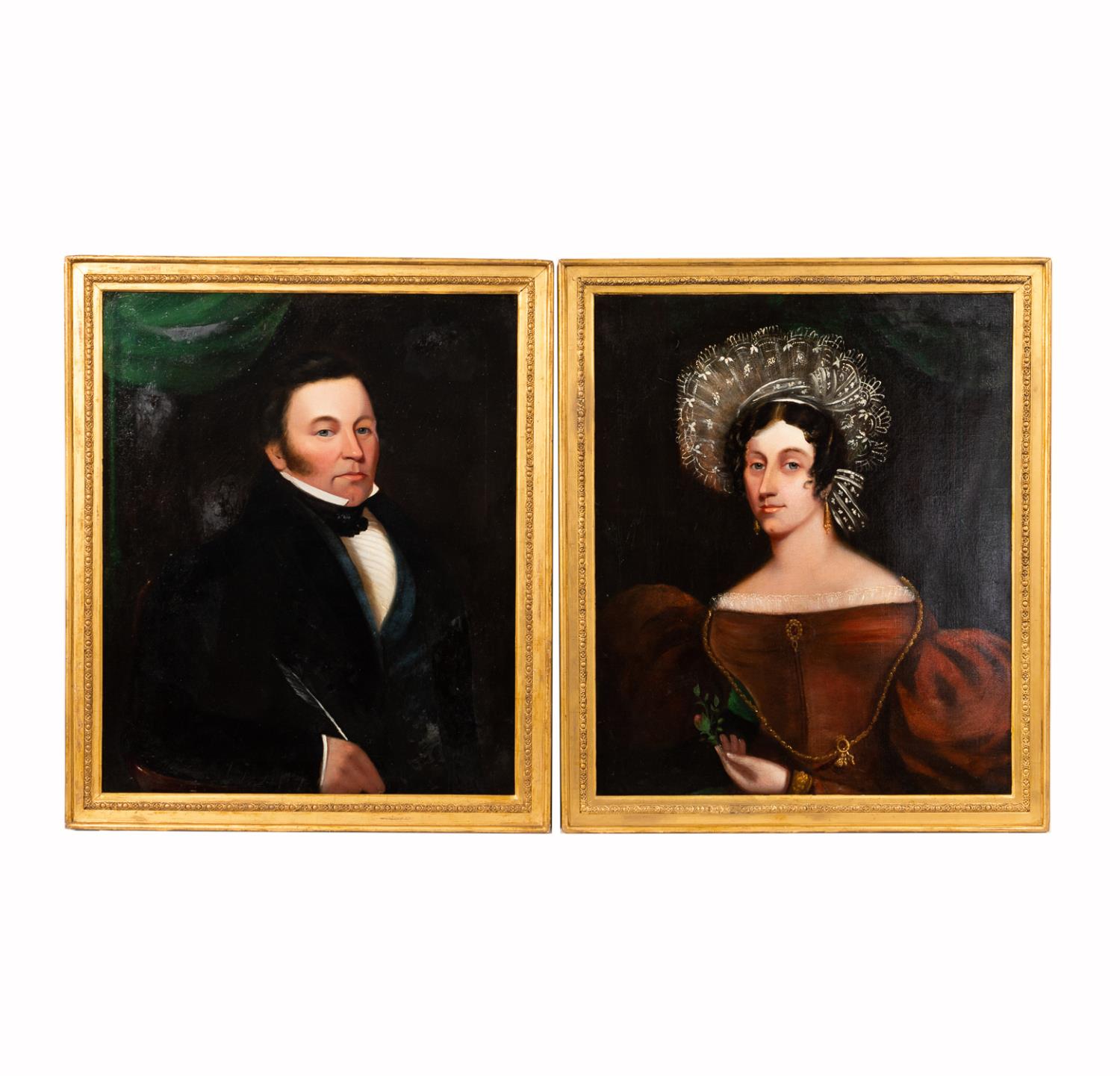 PAIR, EARLY 19TH C. AMERICAN