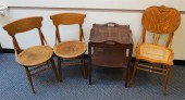 PAIR EARLY AMERICAN STYLE OAK