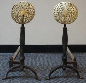 PAIR EARLY AMERICAN STYLE WROU