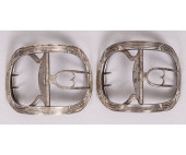 PAIR EARLY SCOTTISH SHOE BUCKL