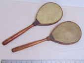 PAIR EARLY VELLUM PING PONG PA