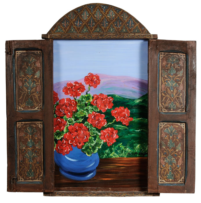 Pair Eastern European Shutters 20th