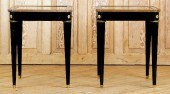 PAIR EBONIZED BRONZE MOUNTED J