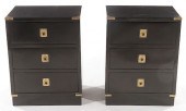 PAIR EBONIZED CAMPAIGN STYLE E