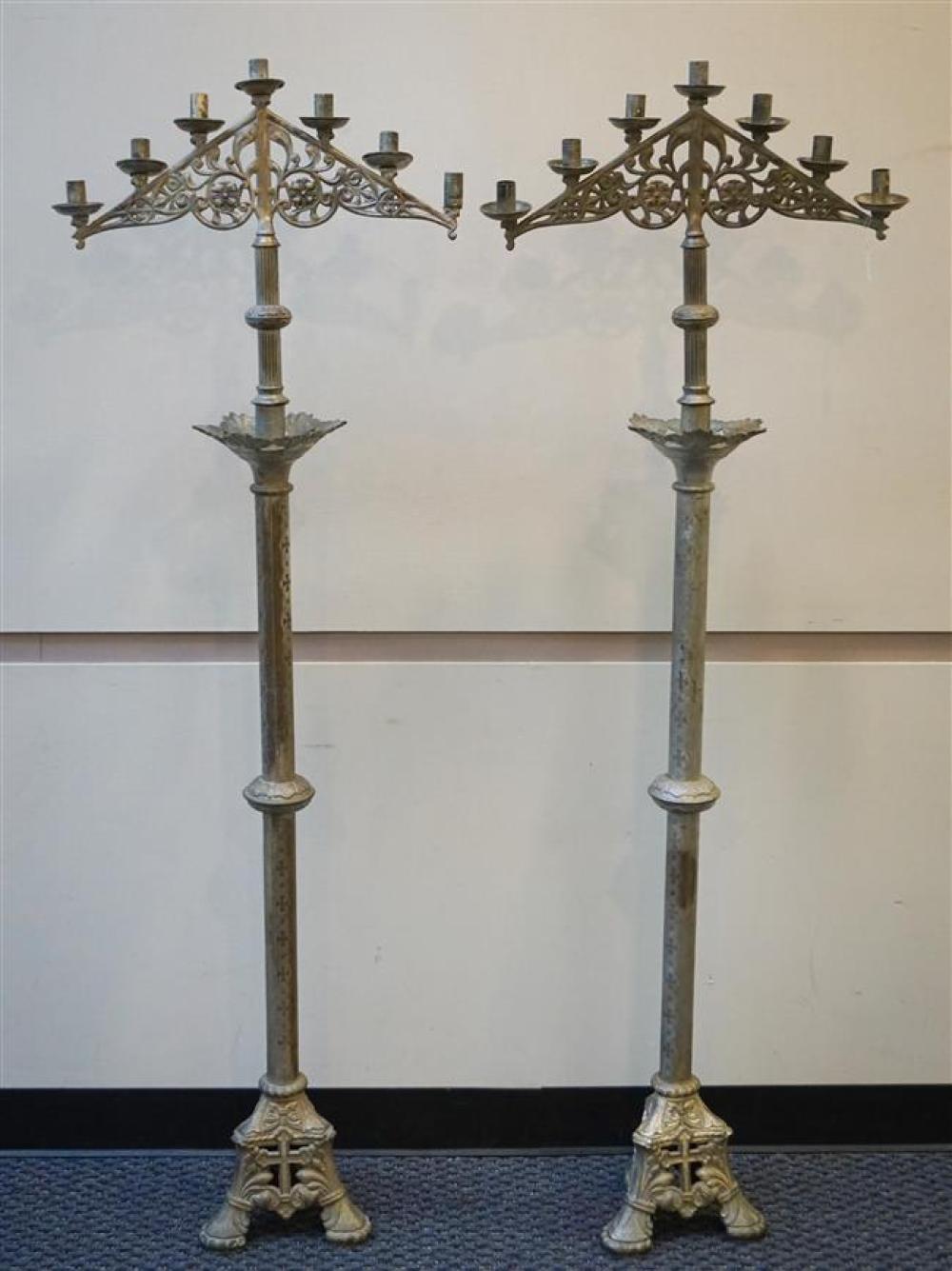 PAIR ECCLESIASTICAL SILVER