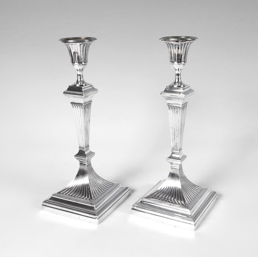 PAIR EDWARD HUTTON ENGLISH SILVER