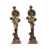 PAIR EMMANUEL VILLANIS "SOLEIL