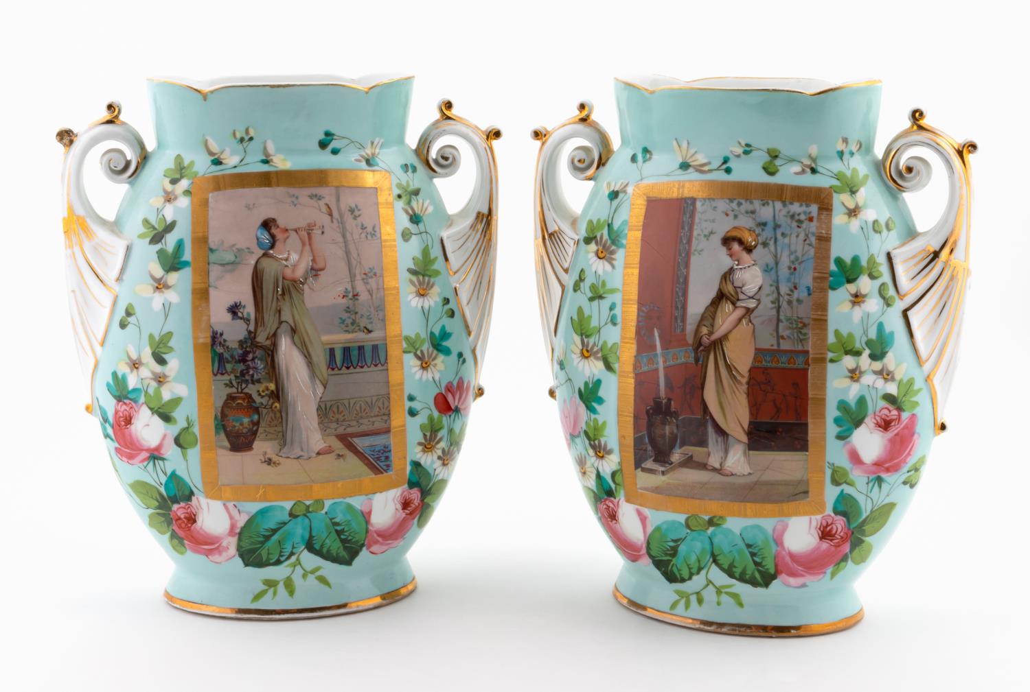 PAIR, EMPIRE PORCELAIN COMPANY