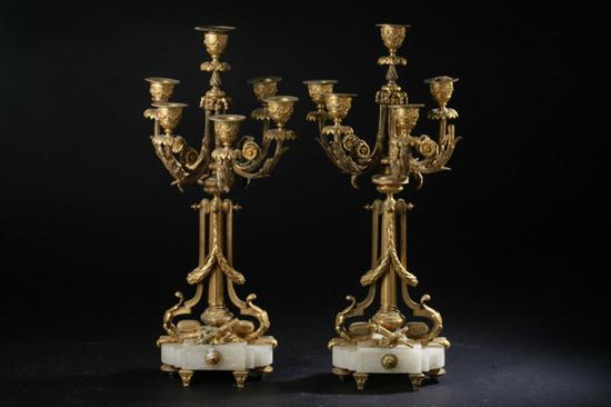 PAIR EMPIRE-STYLE BRONZE-DOR? AND