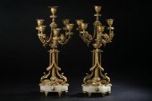 PAIR EMPIRE-STYLE BRONZE-DOR?