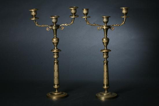PAIR EMPIRE-STYLE BRONZE-DOR?