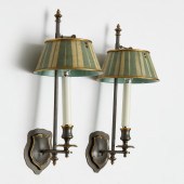 PAIR EMPIRE STYLE BRONZE, TOLE
