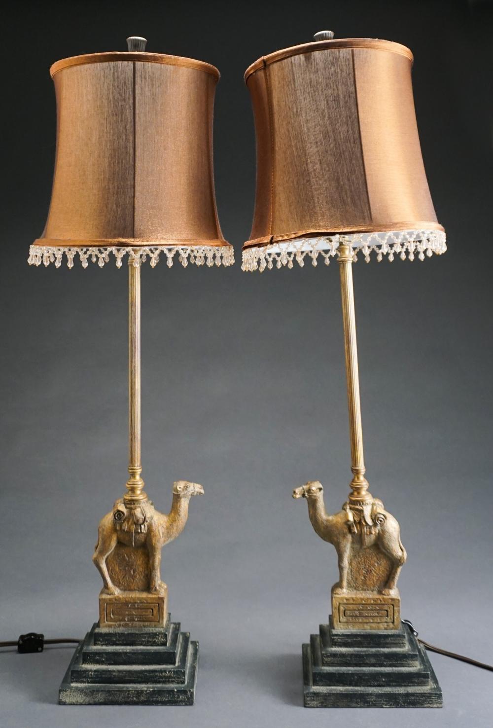 PAIR EMPIRE STYLE BURNISHED METAL