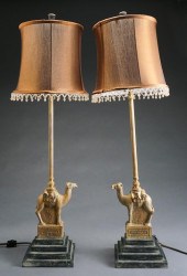 PAIR EMPIRE STYLE BURNISHED ME