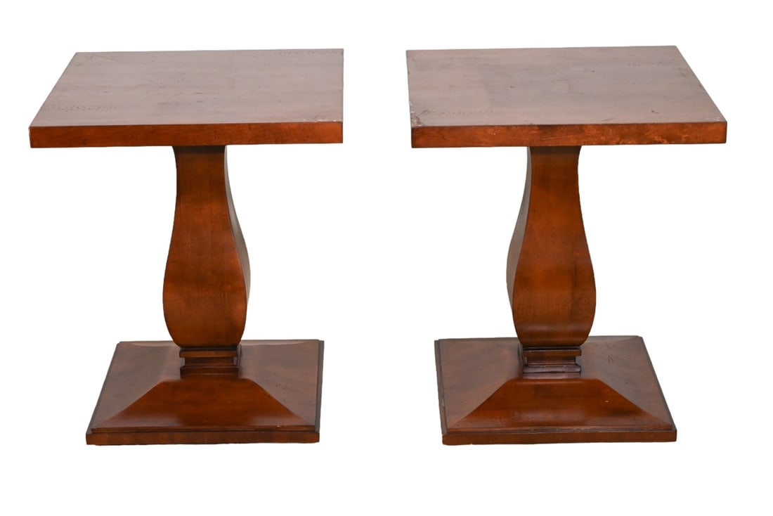 PAIR EMPIRE STYLE HAND CARVED