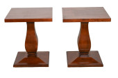 PAIR EMPIRE STYLE HAND CARVED