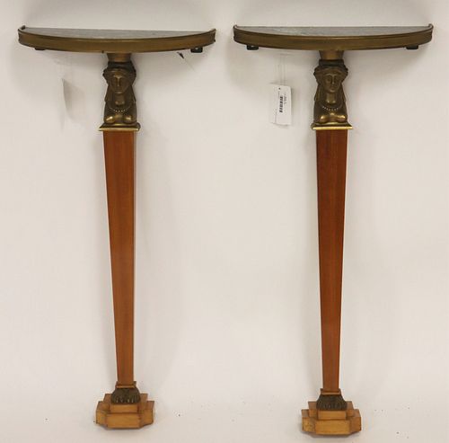 PAIR EMPIRE STYLE ORMOLU AND