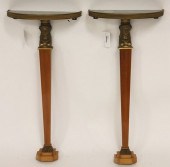 PAIR EMPIRE STYLE ORMOLU AND S