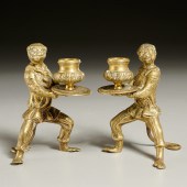 PAIR ENGLISH AESTHETIC BRONZE