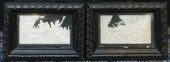 PAIR ENGLISH BLACK AND WHITE M