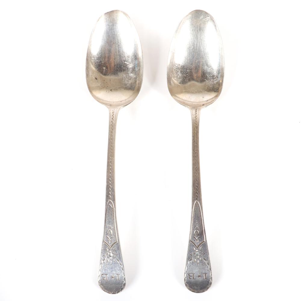 PAIR ENGLISH GEORGE III STERLING