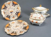 PAIR ENGLISH IMARI PATTERN DIN