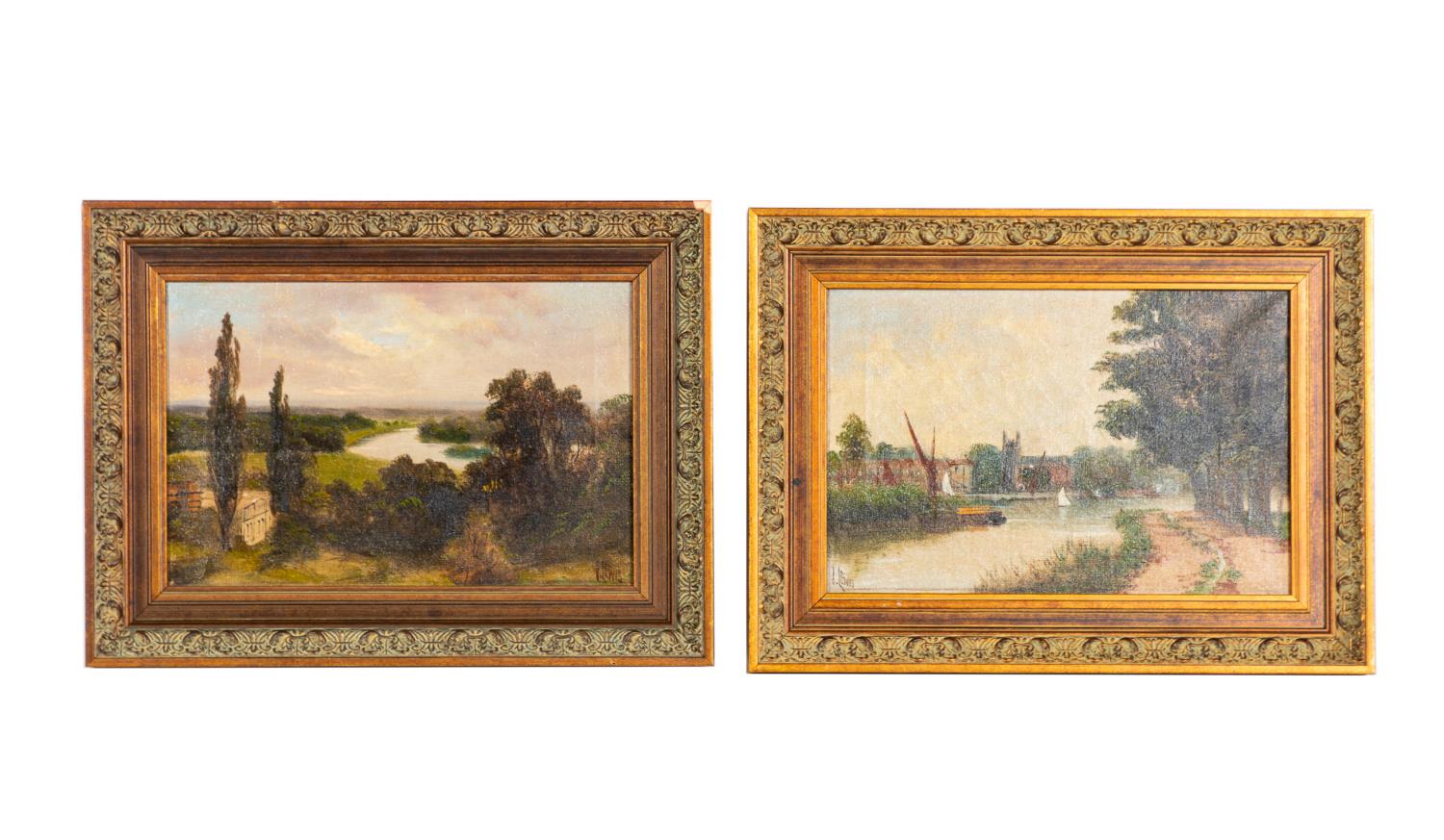 PAIR, ENGLISH LANDSCAPES BY J.