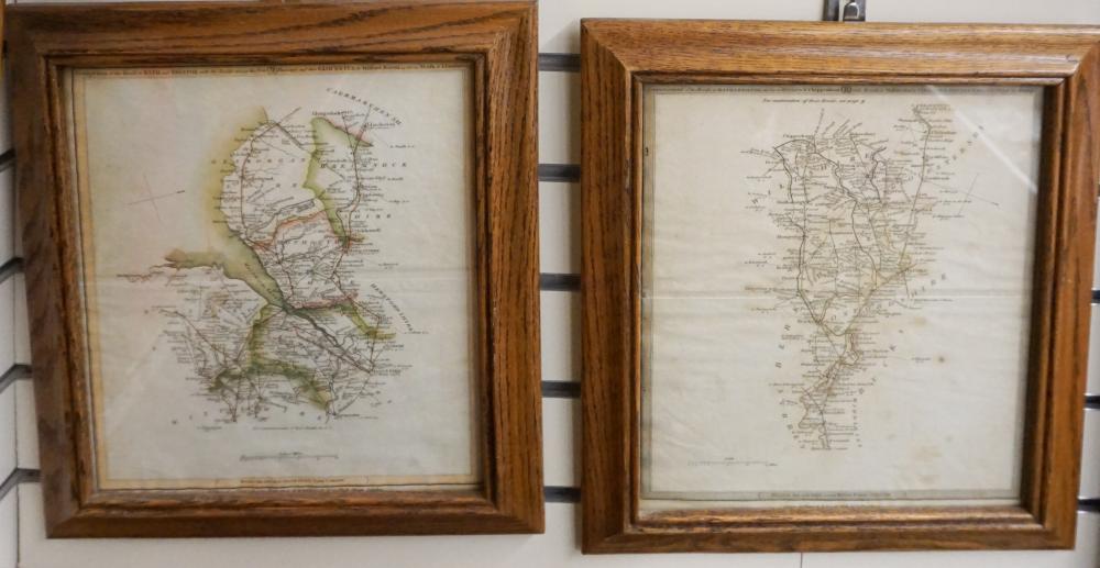 PAIR ENGLISH ROAD MAPS (ROADS