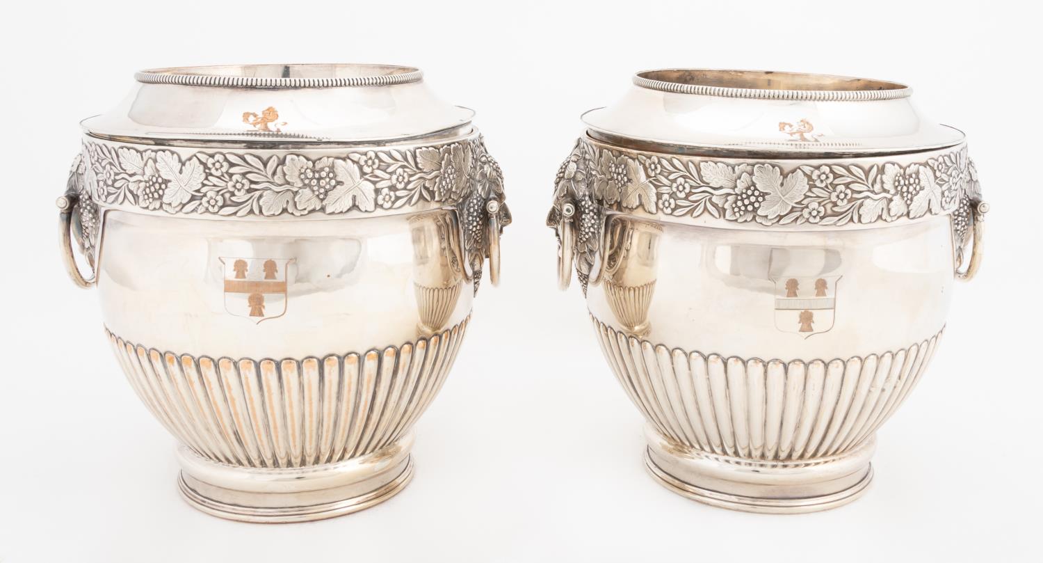PAIR ENGLISH SHEFFIELD PLATE