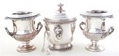 Pair English Sheffield plate w