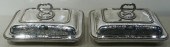 PAIR ENGLISH SILVERPLATE ENTRE