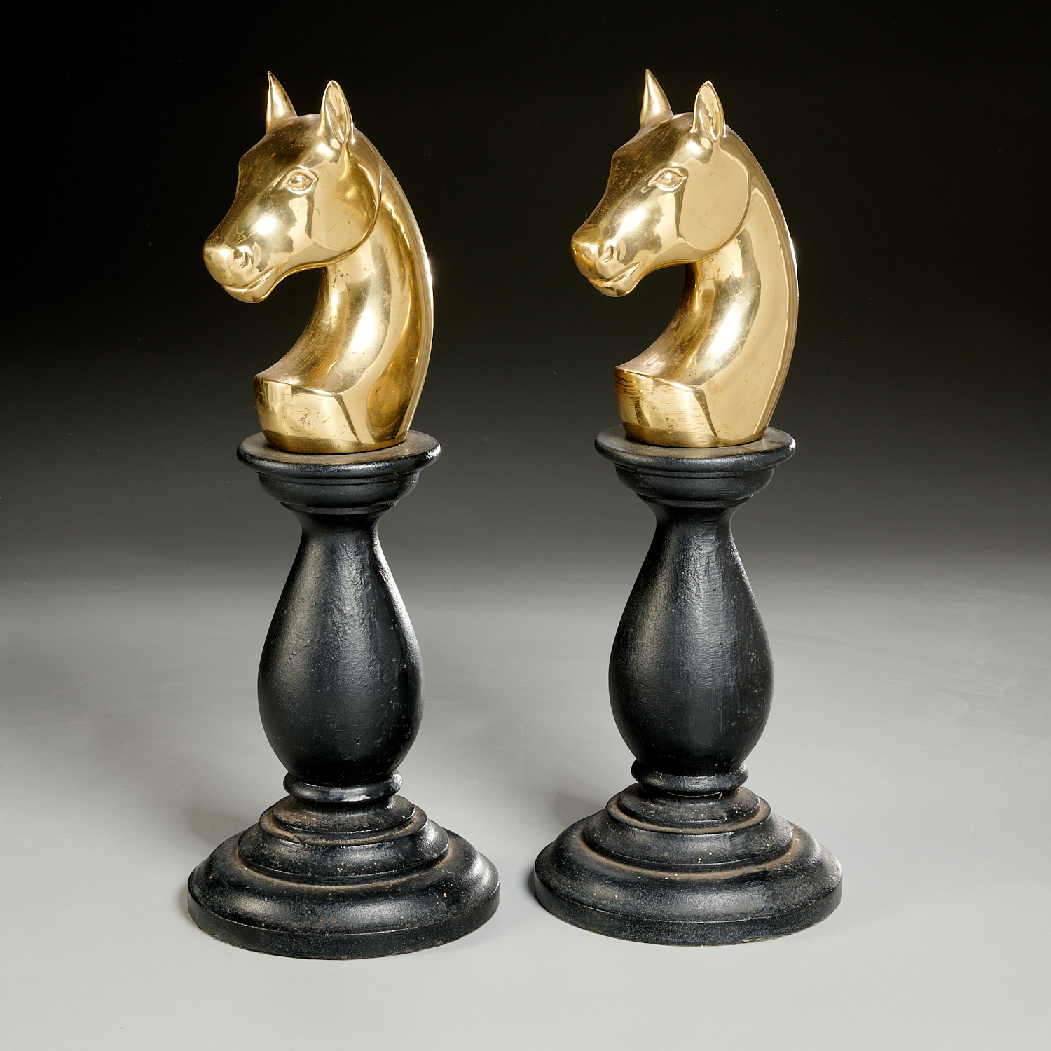 PAIR EQUESTRIAN KNIGHT CHESS