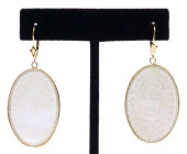 (PAIR) ESTATE 14KT GOLD CHINES