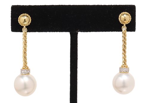 (PAIR) ESTATE DAVID YURMAN 18KT