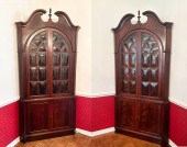 PAIR ETHAN ALLEN CORNER CABINE