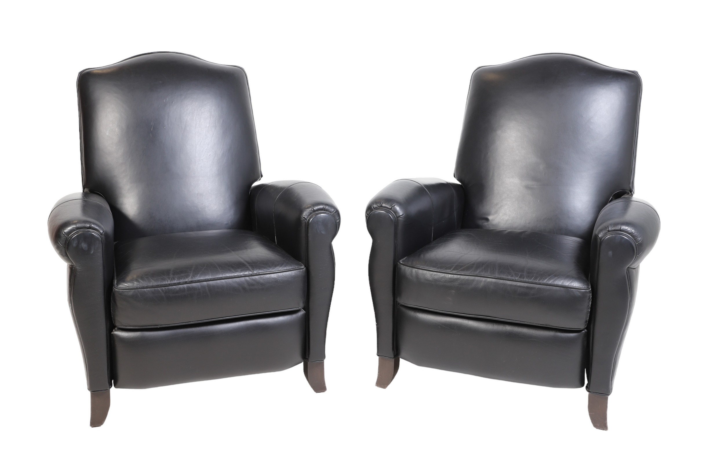 Pair Ethan Allen leather