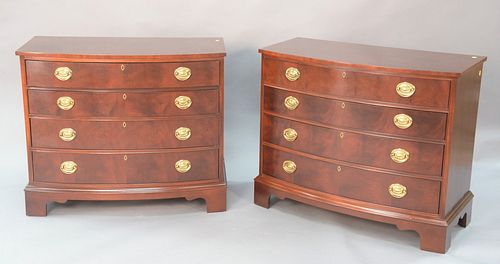 PAIR ETHAN ALLEN MAHOGANY