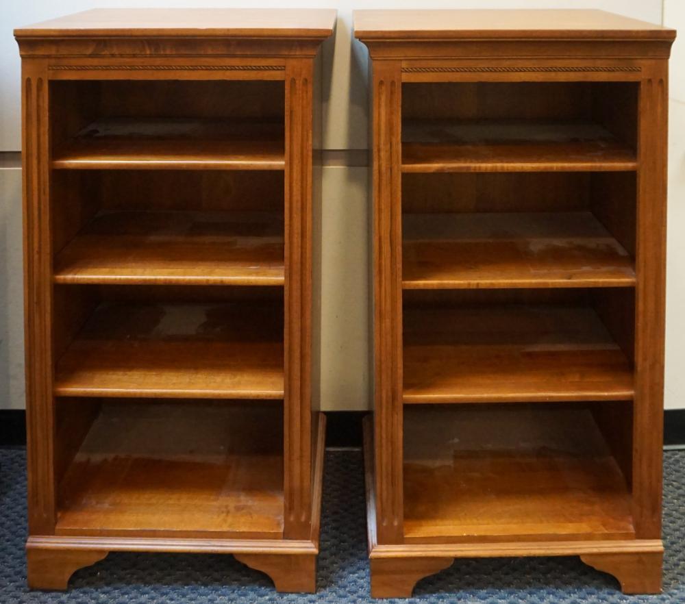PAIR ETHAN ALLEN MAHOGANY OPEN