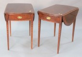PAIR ETHAN ALLEN MAHOGANY PEMB