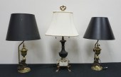 PAIR EUROPEAN BRASS ELECTRIFIE