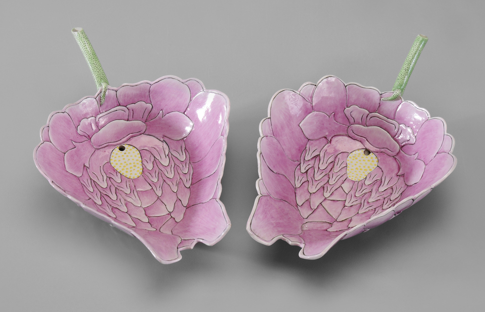 Pair Famille Rose Water Droppers