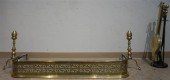 PAIR FEDERAL BRASS ANDIRONS, E