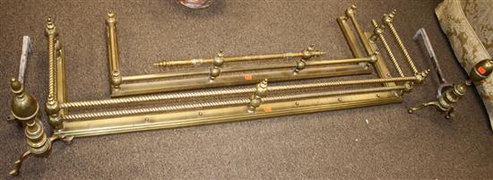 Pair Federal style brass lemon