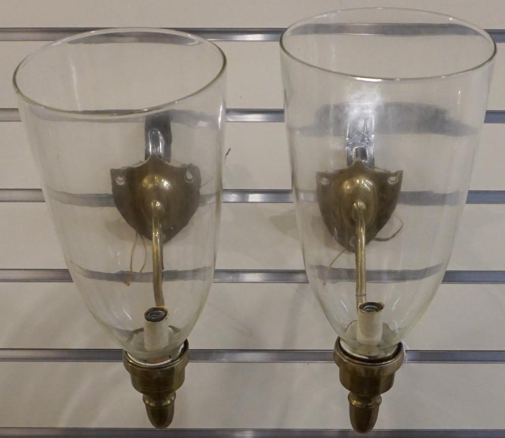 PAIR FEDERAL STYLE BRASS SINGLE