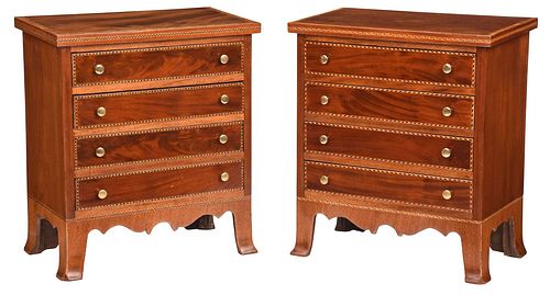 PAIR FEDERAL STYLE INLAID